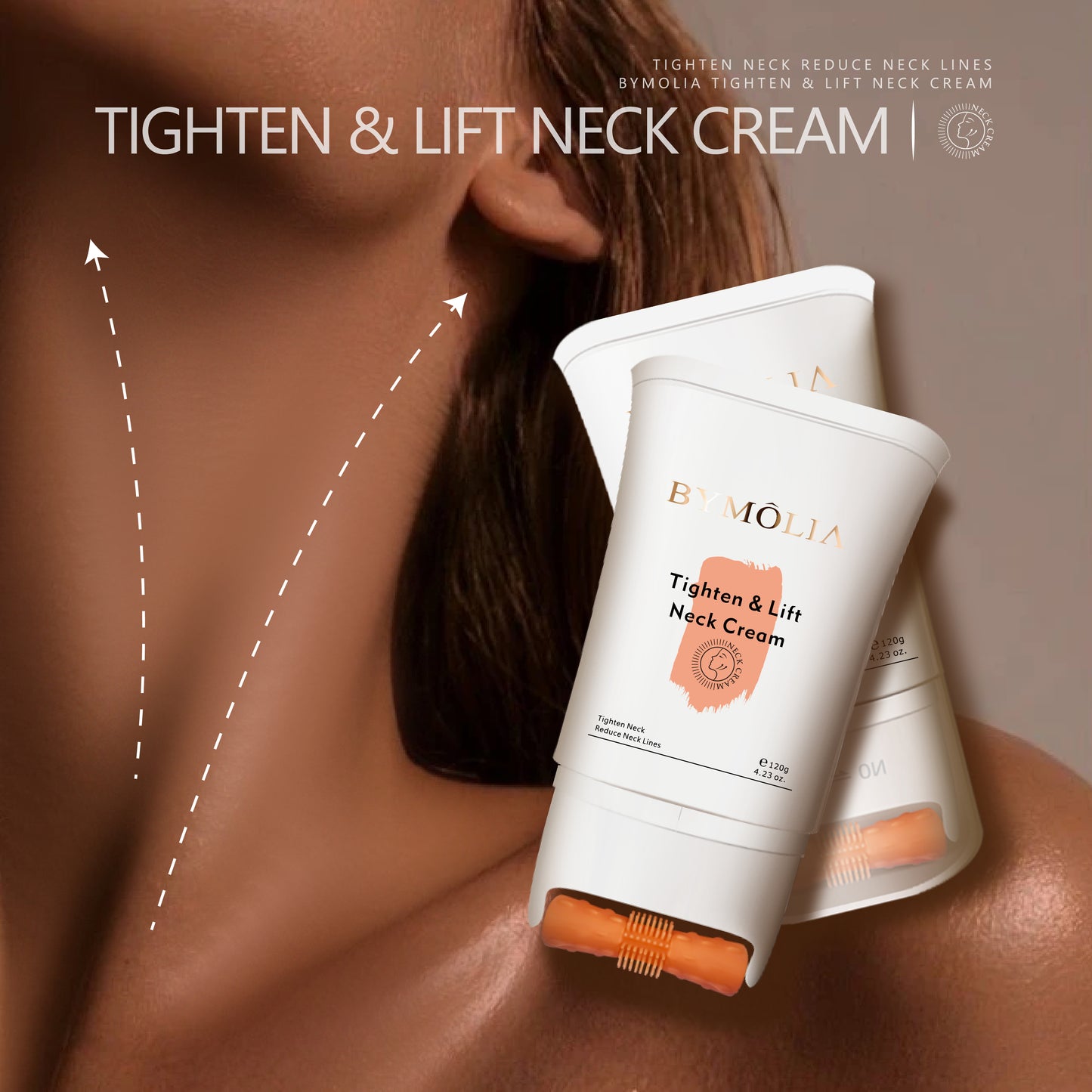 BYMOLIA Neck Firming Cream – Tighten &amp; Lift for Crepey Skin